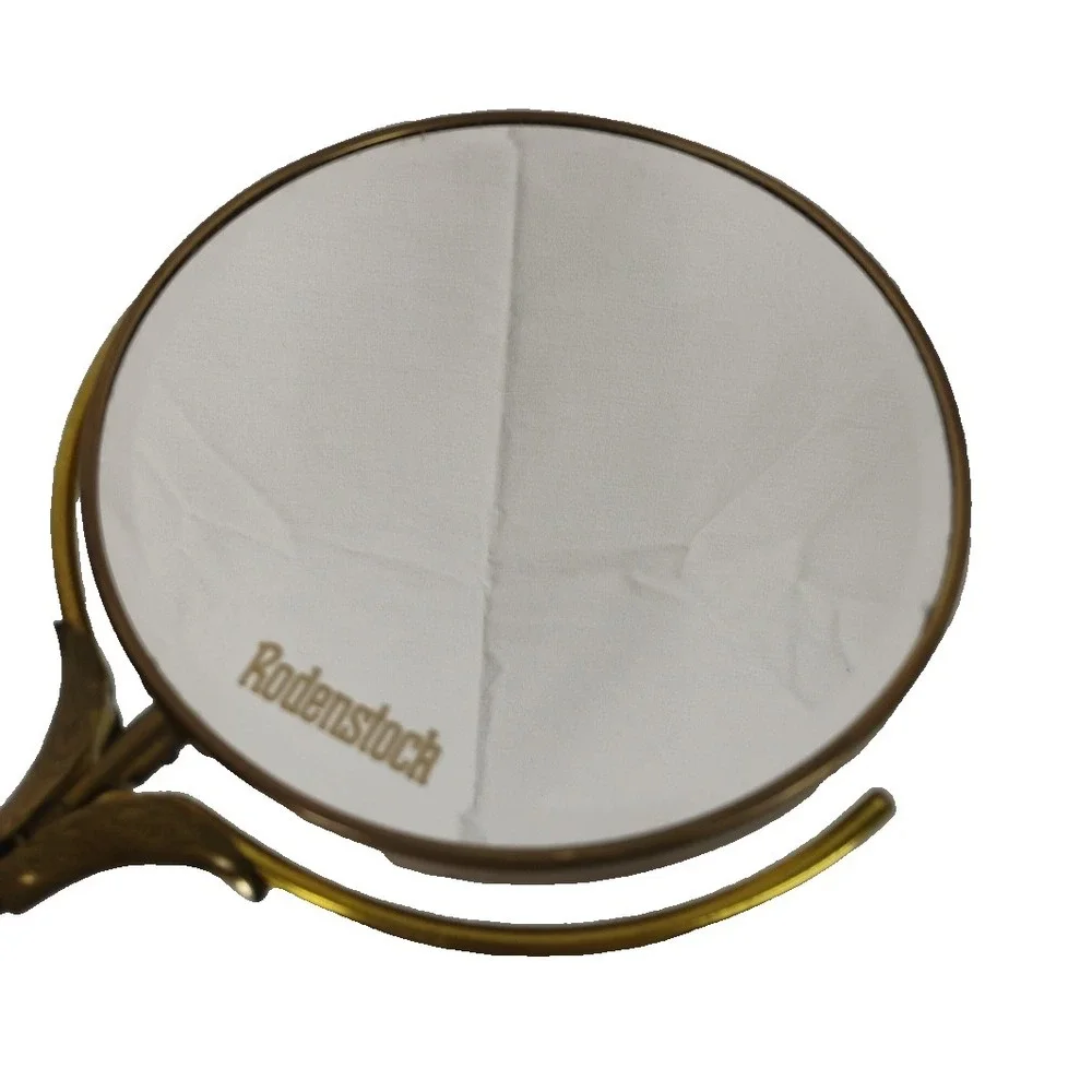 Vintage Rodenstock Germany Handheld 2 Sided Mirror & Magnifying Vanity Mirror‎